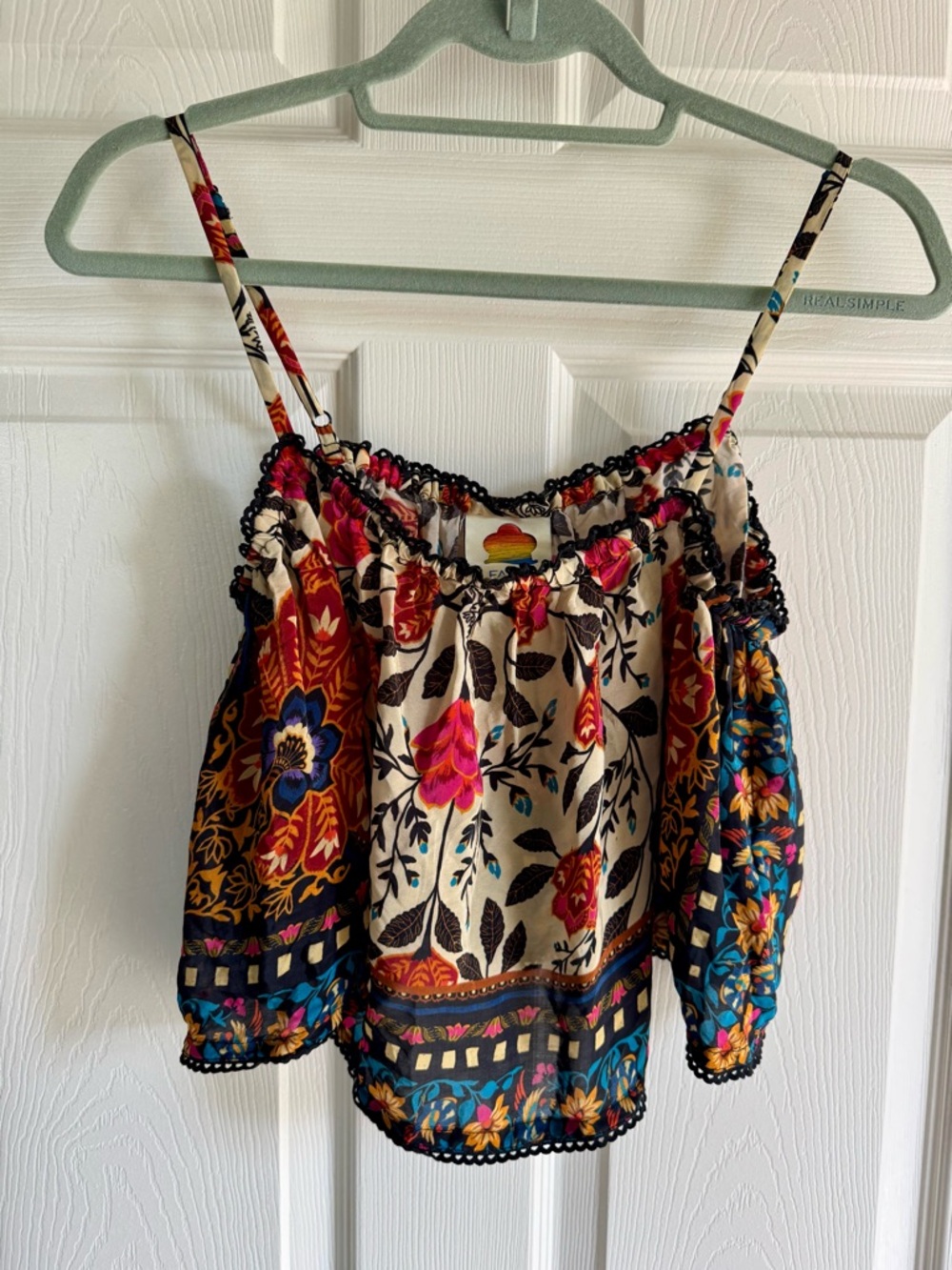 Anthropologie FARM RIO Floral Top XS